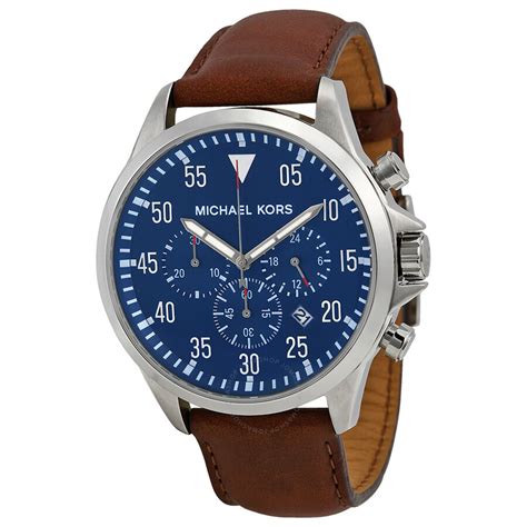 Michael Kors Gage Chronograph Quartz Blue Dial Men's Watch 